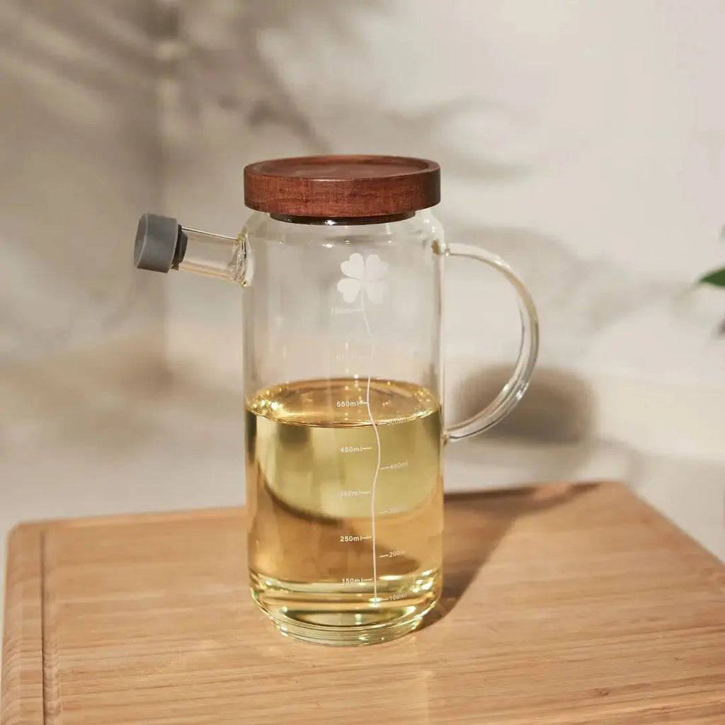 Ollie Oil Borosilicate Glass Bottle Dispenser