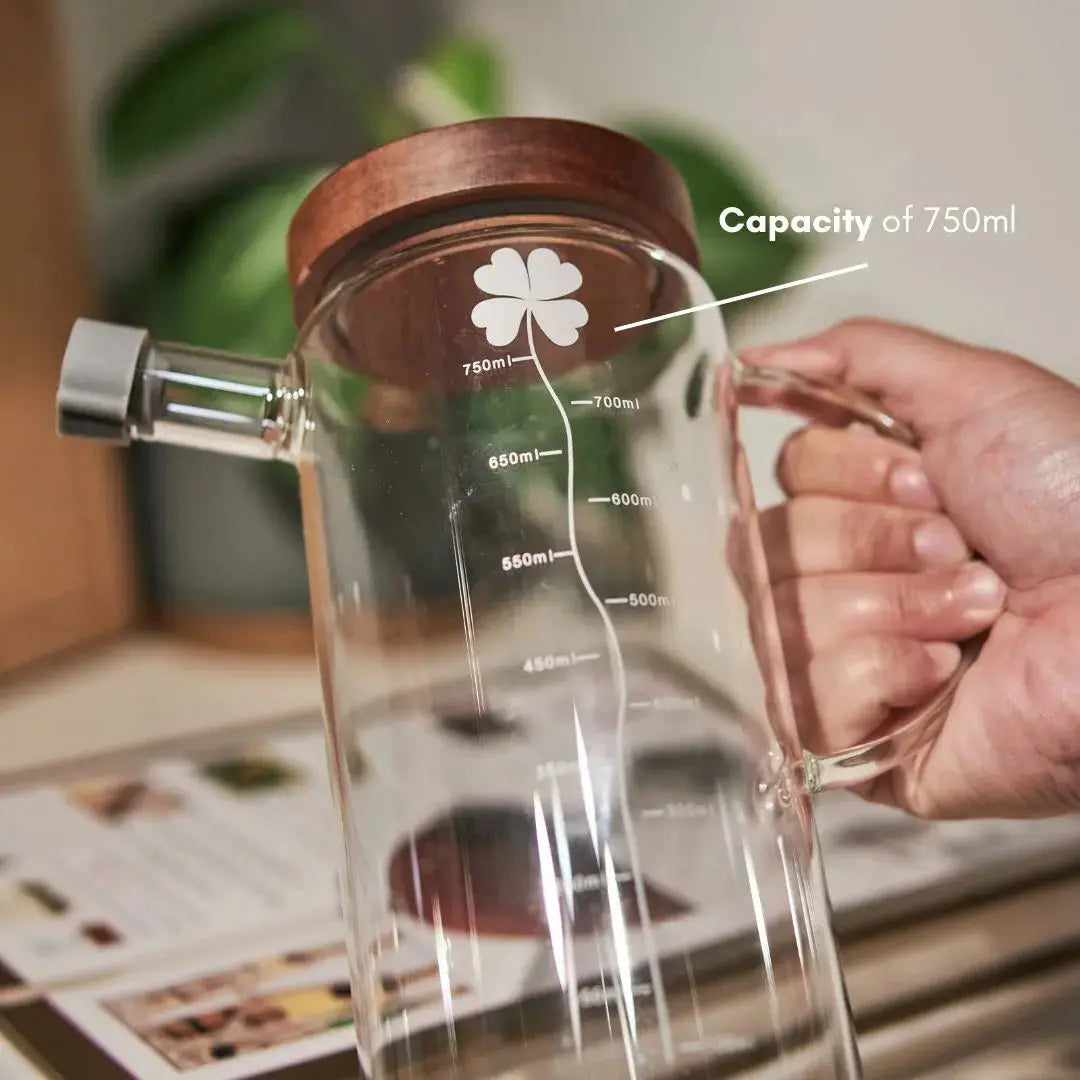 Ollie Oil Borosilicate Glass Bottle Dispenser