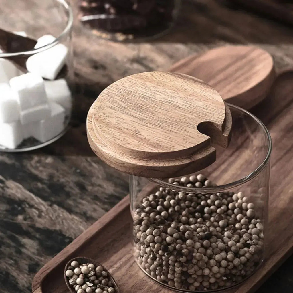 Woolier Wood Condiment Set