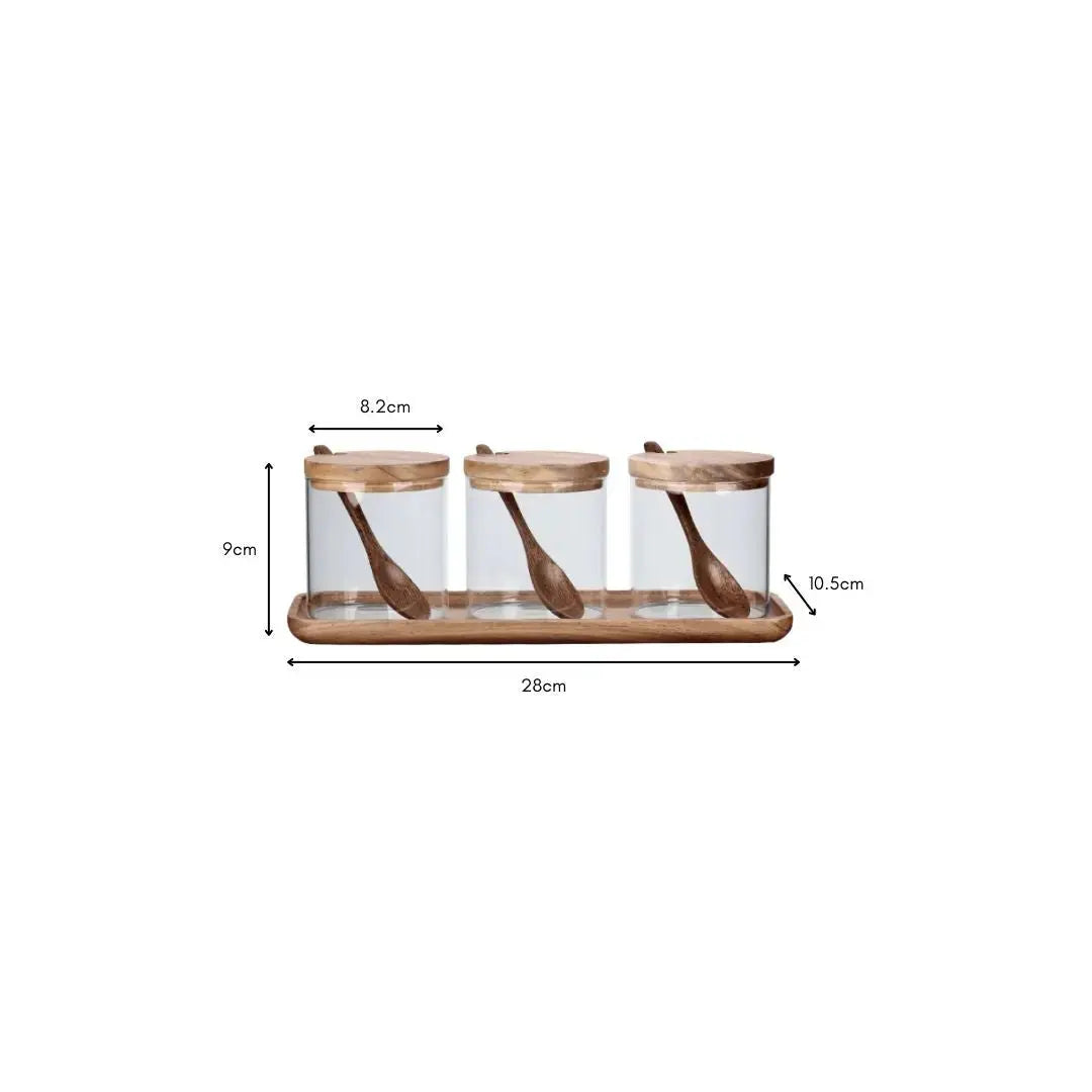Woolier Wood Condiment Set