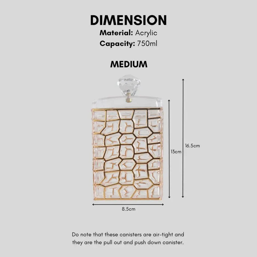 Dolce Air Tight Acrylic Canister