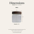 Harper Acacia Wood Air Tight Glass Canister